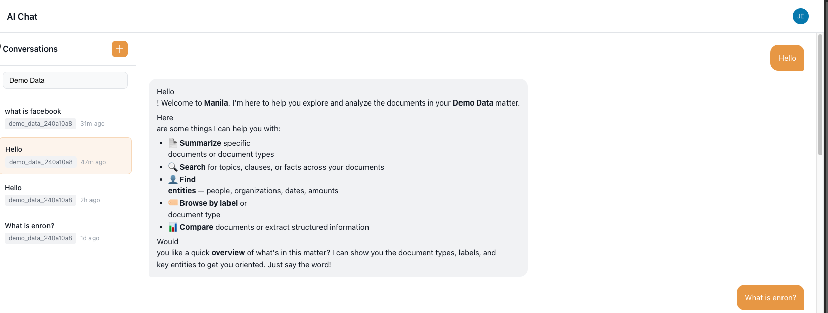 Natural-language search across documents